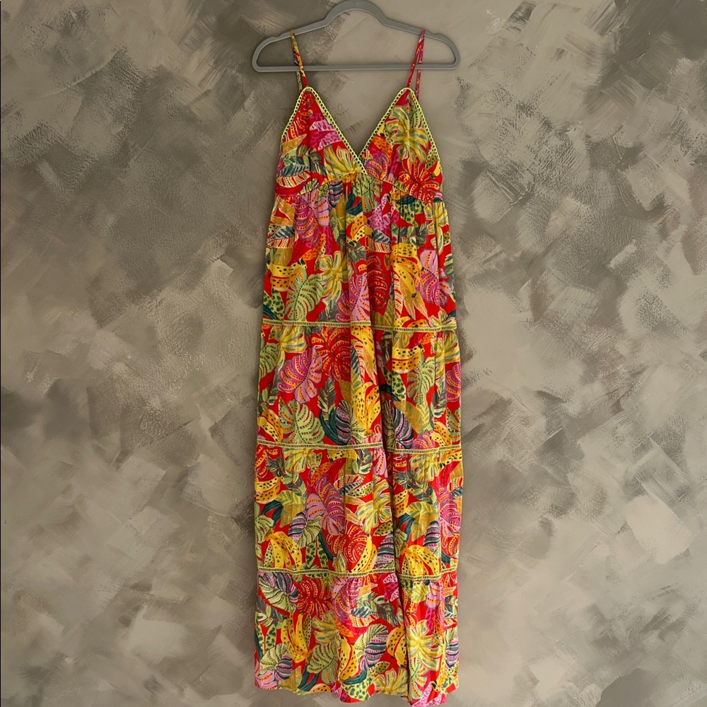 Tropical Floral Maxi Dress